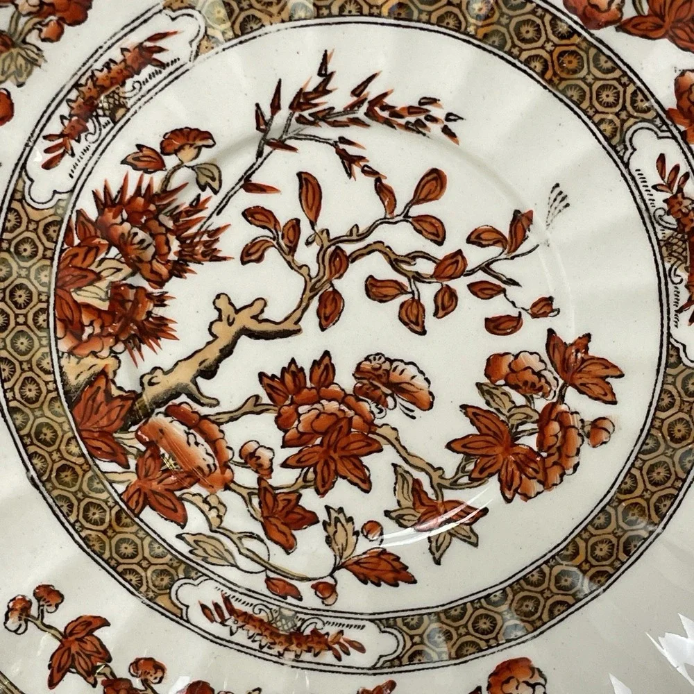 Vintage Copeland Spode India Tree Porcelain Teacup Saucer England 6 oz